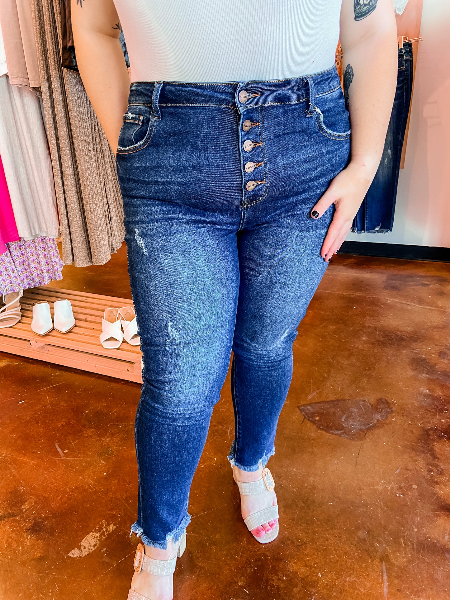 Mid Rise Skinny Jeans
