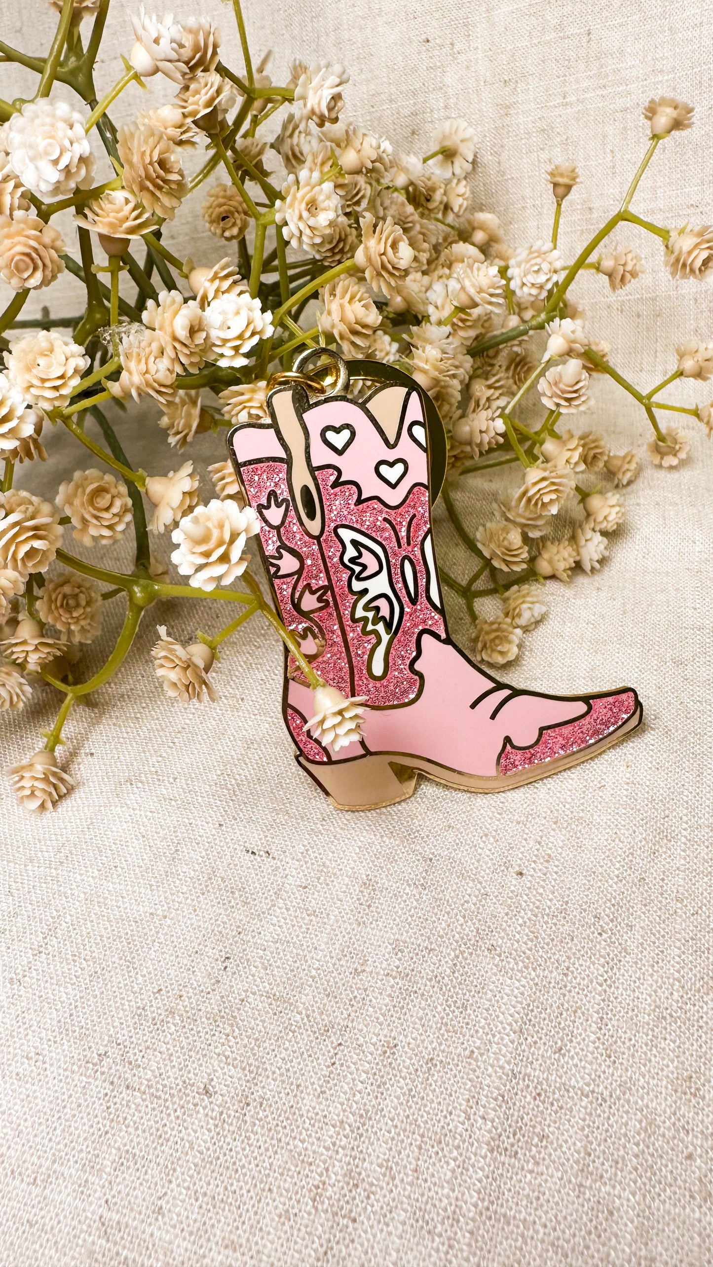 Cowgirl Boot Keychain