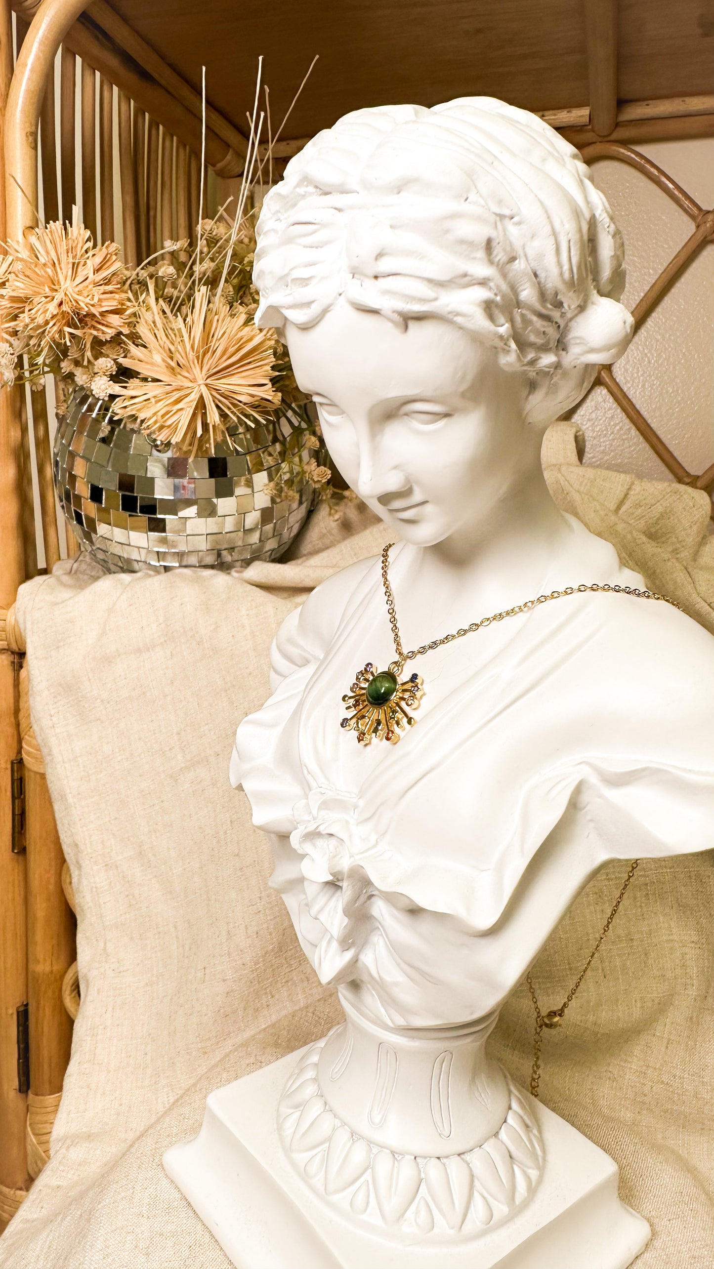 Earthy Gold Burst Necklace