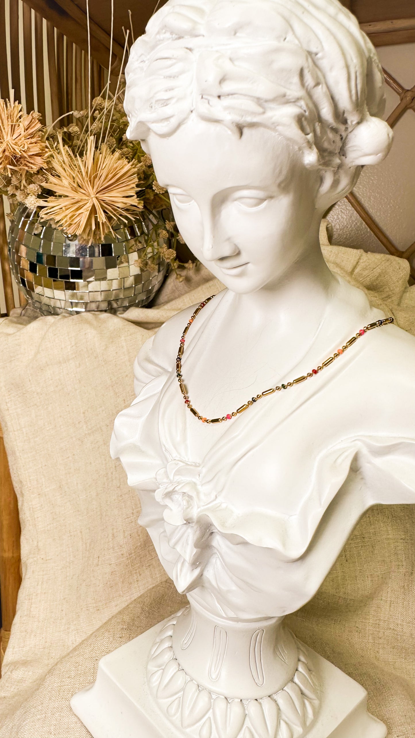 Rainbow Beaded Necklace