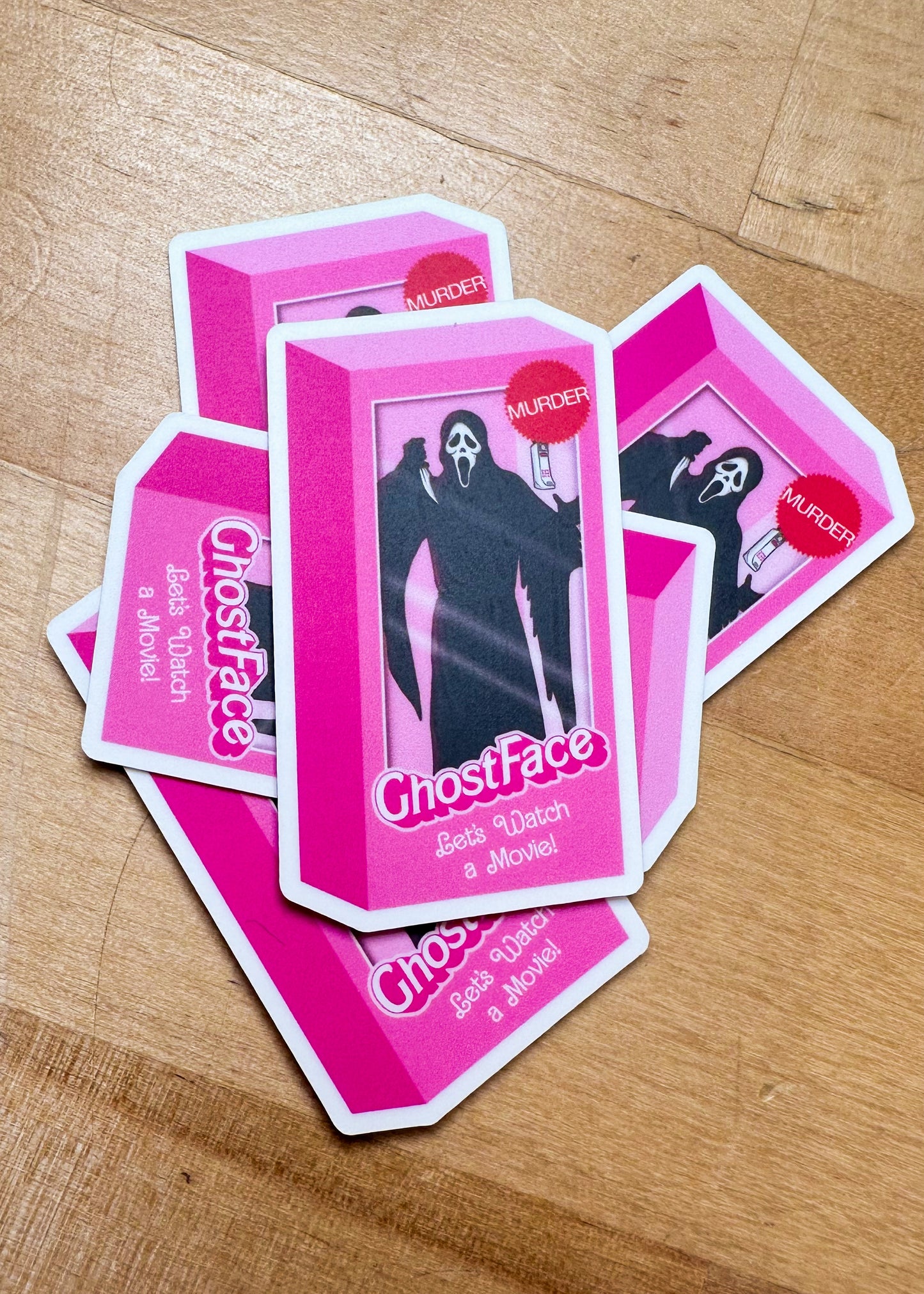 Barbie Ghostface Sticker