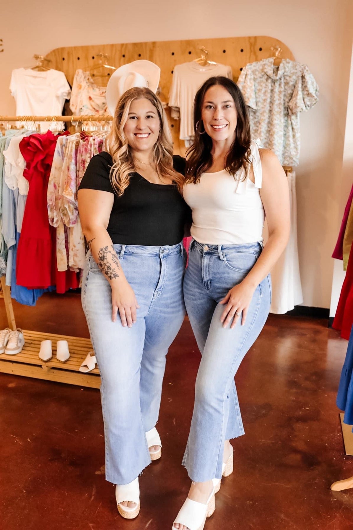 High Rise Crop Flare Jean