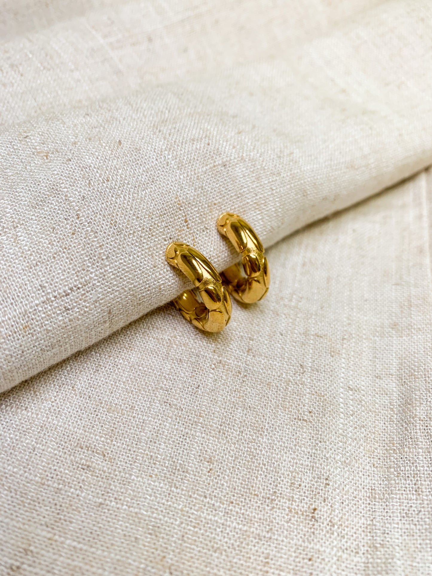 Textured Hoop Earrings