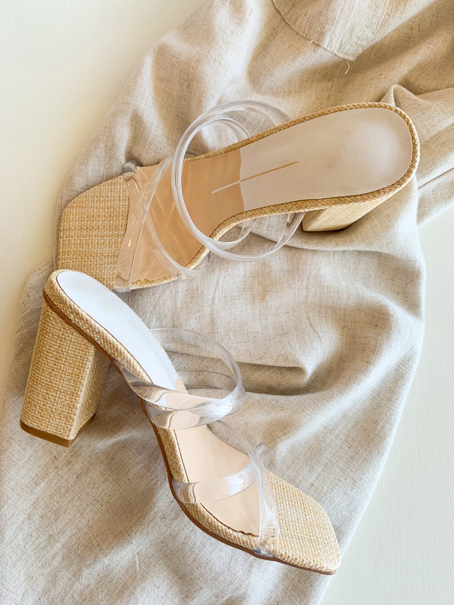Clear Strappy Heel