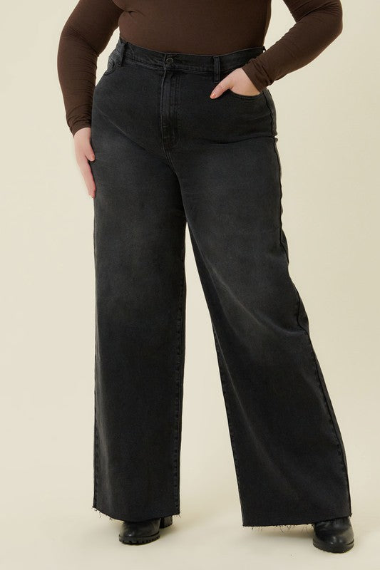High Waist Wide Leg Jeans